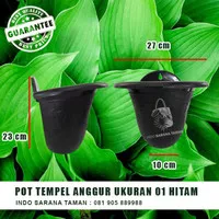POT TEMPEL ANGGUR 01 HITAM Pot Dinding Pot Bunga Pot Tembok GROSIR POT