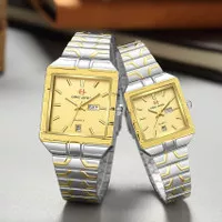 Jam Tangan Couple Original Evans Jayden 5013 Tanggal & Hari