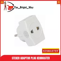 KENMASTER L009 Steker Listrik 3 Lubang Steker Adaptor Plug Adaptor