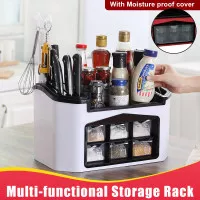 Kitchen Storage Box Plastic Tempat Bumbu Dapur Set Sendok Pisau Dapur