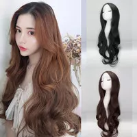 wig curly panjang tanpa poni depan wig korea 111