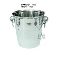 Wine Bucket - Champagne Bucket Stainless 18x19cm (00144.00252)