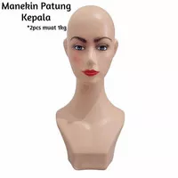 PATUNG kepala wanita makeup plastik/Display pajangan kerudung manekin
