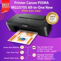 Canon All-in-One Inkjet Printer MG2570s (A4) Print Scan Copy MG2570