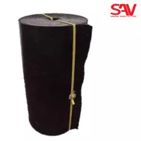 Talang karet hitam rol / talang karpet hitam rol ukuran 45cm