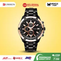 Jam Tangan Pria CURREN 8023 Analog Stainless Steel Chrono Tidak Aktif