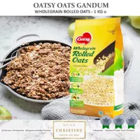 OAT INSTANT QUICK OATMEAL GANDUM SEDUH NATURAL ORGANIC 1 KG ROLLED