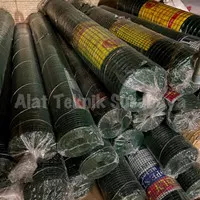 KAWAT LOKET PVC 10 METER 1/4 1/2 3/4 1 INCH RAM KANDANG HIJAU ROLL