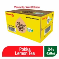Pokka lemon tea 450ml | Pokka pet lemon 450ml 1dus 24pcs