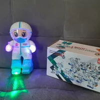 Boneka robot tenaga medis dokter joget suara lampu mainan unik lucu