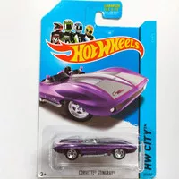 HW Hot Wheels Corvette Sting Ray Stingray Convertible ungu 2013