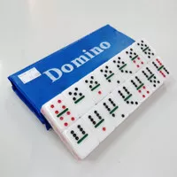 Domino batu tipis + cover mainan kartu game permainan