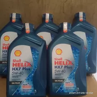 Oli Shell Helix HX7 5w 40 SN Plus 1 Liter Fully Synthetic Original