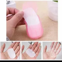 Sabun Kertas Traveling Paper Soap Sabun Cuci Tangan Hand Soap