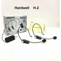 Mic wireless headset HARDWELL H 2 H2 bando Telinga Original TERBAIK