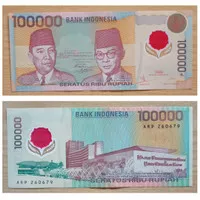 Mahar nikah uang kuno 100000 polymer 1999 mulus