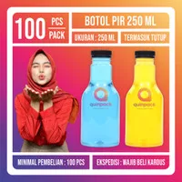Botol Almond Pier 250ml Botol Plastik Almond 250 ML PET Juice Murah - Hijau