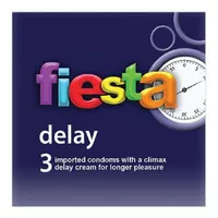 Kondom Fiesta Delay All Night Plus Pelumas Tahan Lama Pria isi 3 pcs
