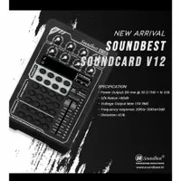 ORIGINAL SOUNDCARD SOUNDBEST V12 LIVE STREAMING YOUTUBE BIGO LIVE