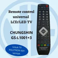 REMOT TV LED / LCD UNTUK POLYTRON MULTI FUNGSI MERK CHUNSIN GS-L 1001