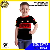 Baju Kaos F1 Ferrari Formula 1 Racing Team Scuderia Full Print ANAK 01