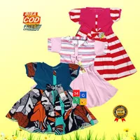 DRESS DIANA Baju Anak Perempuan Usia 1-5 Tahun Gaun Cewek Pesta Harian