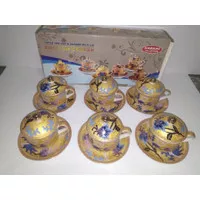 Cangkir Set | Tea Cup and Saucer Set Keramik isi 12 Pcs Nakami