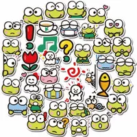 40 pcs Cute Big Eyes Frog Keroppi Waterproof Stickers Waterproof