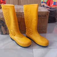 Sepatu Safety Boots Petrova Dengan Ujung Besi - Kuning Size 39-44