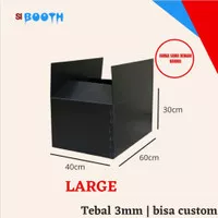 KARDUS PLASTIK, kotak pengiriman, box ukuran 60x30x40 cm - HITAM