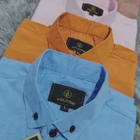 Kemeja Polos Lengan Pendek Pria Volcom