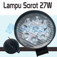 Lampu Sorot Bulat 27W Lampu Tembak 9 MATA Motor Mobil - Bulat 12 V