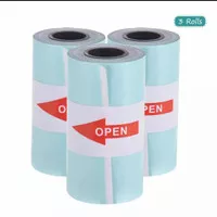 3 Roll Refill Kertas mini printer Peripage, paperang, dll. STIKER
