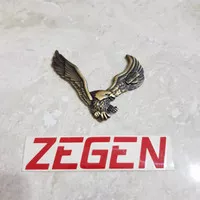 Emblem harley davidson motor burung sayap eagle gold metal import