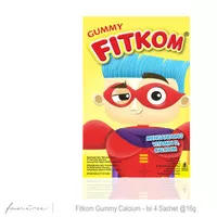Fitkom Gummy Calcium - Isi 4 Sachet @16g