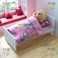 Baby Alive Single Bed - Tempat tidur ranjang kasur boneka maks. 34cm
