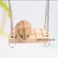 mainan hamster (ayunan kayu hamster)