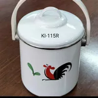 rantang nasi/rantang lauk sayur/rantang enamel ayam kukuruyuk 1,5Liter