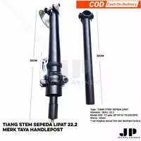 Tiang stem sepeda lipat 22.2 TAYA handlepost alloy telescopic seli pac