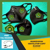 Masker 3ply Ventilator Premium Capit logo kemenag earlop gratis tali - masker+tali