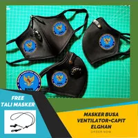Masker 3ply Ventilator Premium Capit logo BNN earlop gratis tali - masker+tali