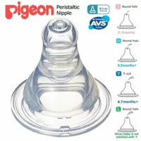 Pigeon Peristaltic Nipple Slim Neck Blister isi 3 pcs/DOT size S,M,L