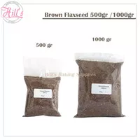 BROWN FLAXSEED 500 gr & 1 kg / NATURAL BROWN FLAX SEED 500gr 1kg - 500 gram
