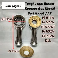 Cerobong Tungku + Burner Kompor Gas Rinnai Ri 511A 522A 602A 712A DLL