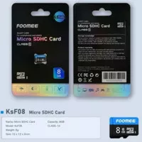 Memory Micro SDHC Card Foomee KSF08 8GB CL10