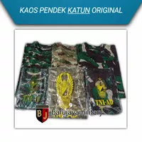 Kaos Loreng Jatah Original Pembagian Katun tebal Kaos Pendek Jatah