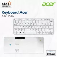 KEYBOARD ACER ASPIRE ONE 532 D260 D270 WHITE