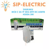 SHUKAKU MCB C 2A 1P SKU-899 IEC 60898 4500A SNI