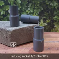 VLOK SOCK 1/2 x 3/4" inch RUCIKA AW PVC Verlop Sok Socket 3/4x1/2"