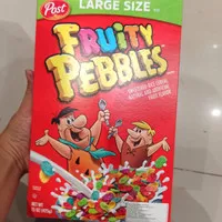 Post Fruity Pebbles Sweetened Rice Cereal 425 / Post Cereal Beras Buah